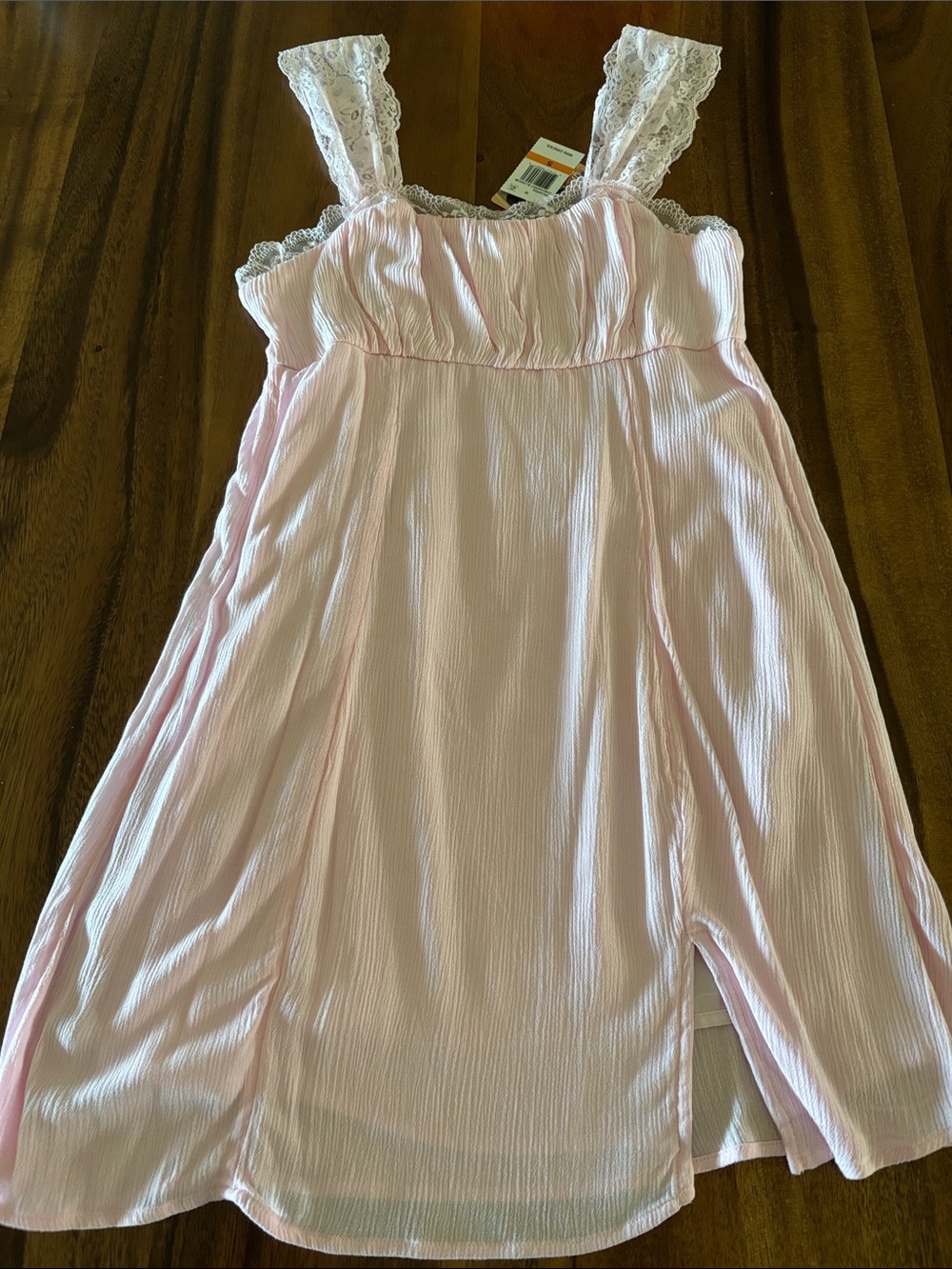 Xhilaration Pale Pink Lace-Strap Sundress